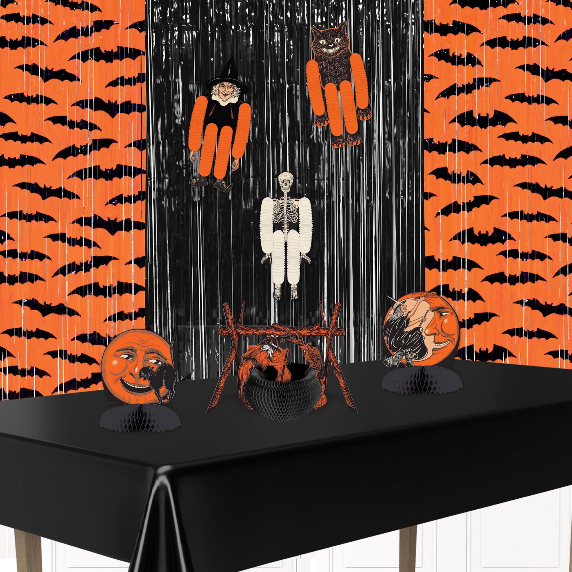 Beistle 8ft. Bat One-Ply Plastic Fringe Curtain